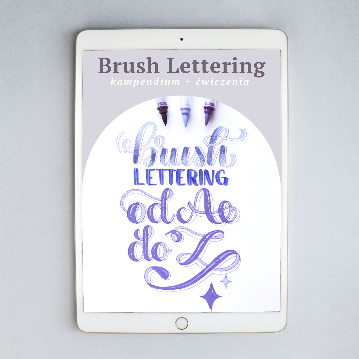 (E-BOOK) Brush Lettering od A do Z - poradnik wraz z 300+ ćwiczeniami