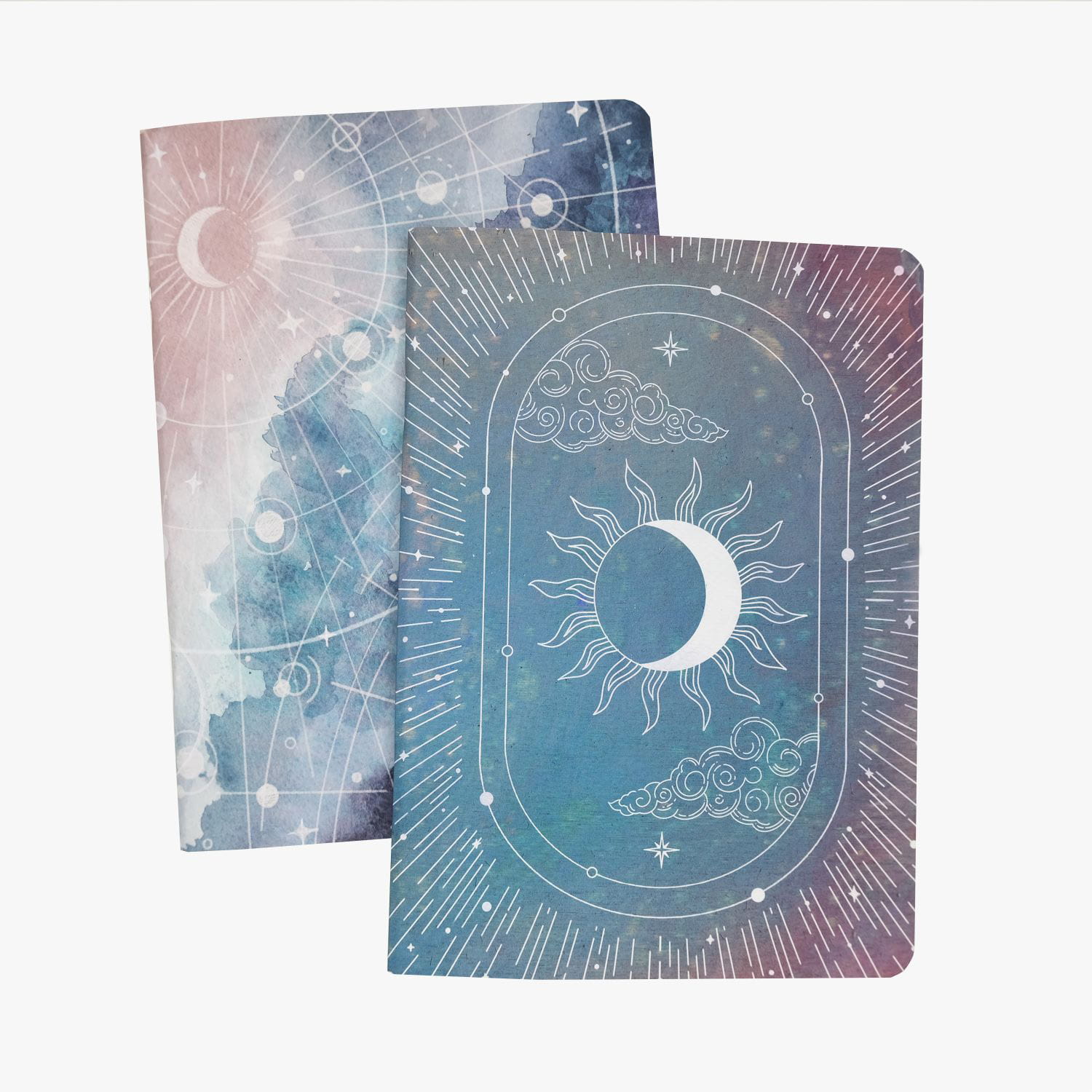 Zestaw 2 średnich zeszytów w kropki - Celestial, Universe (A5), 120gsm