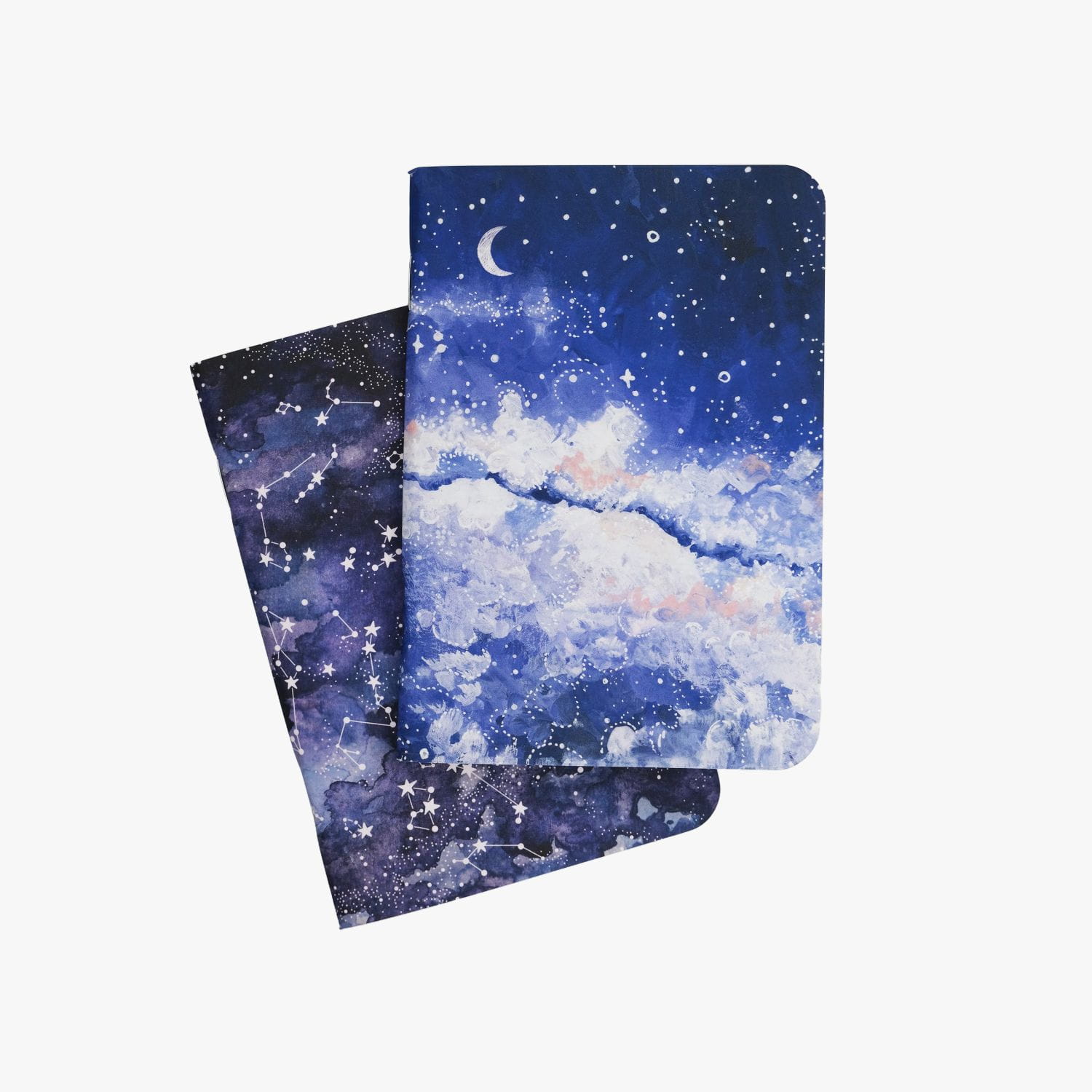 Zestaw 2 mini zeszytów w kropki - Night Sky, Milky Way (B7), 120 gsm